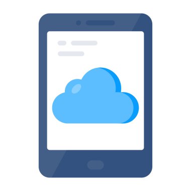 Modern design icon of cloud phone