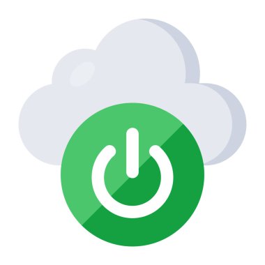 Trendy design icon of cloud shutdown 