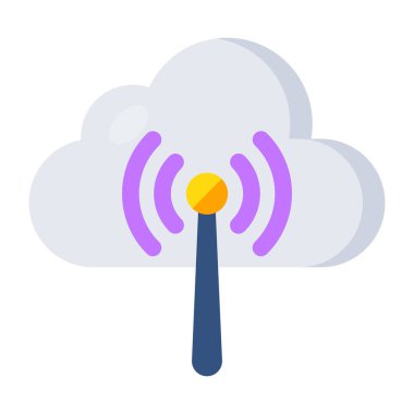 Perfect design icon of cloud hotspot 