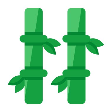 An icon design of bamboo sticks