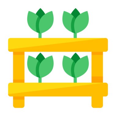 A unique design icon of indoor plant 