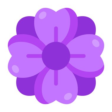 Çiçeğin güzel bir tasarım simgesi 