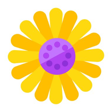 Çiçeğin güzel bir tasarım simgesi 