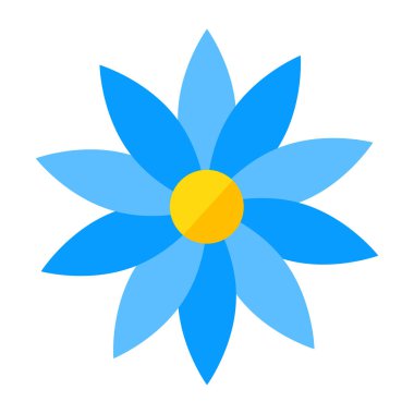 Çiçeğin güzel bir tasarım simgesi 