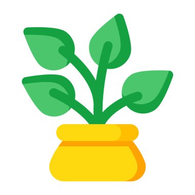 A unique design icon of indoor plant 