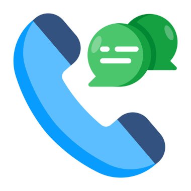 Trendy design icon of phone chat