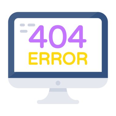         Hata 404 'ün yaratıcı tasarım vektörü 