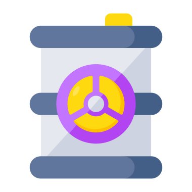 Yağ varilinin düzenlenebilir tasarım simgesi