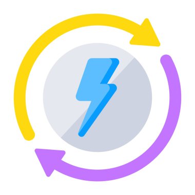 Enerji geri dönüşümünün son moda vektör tasarımı