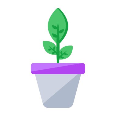 A unique design icon of indoor plant 