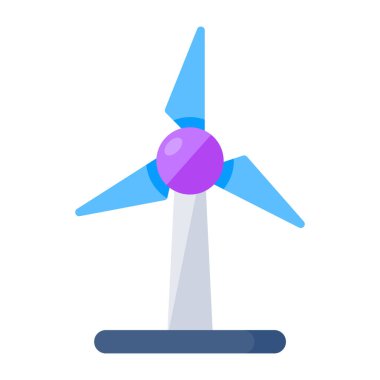 Yel değirmeni simgesi, düzenlenebilir vektör