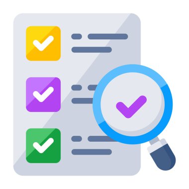 Trendy design icon of search list 