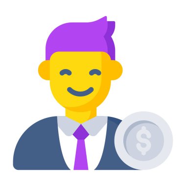 İnsan beyninin içindeki dolar yatırımcı simgesini gösteriyor 