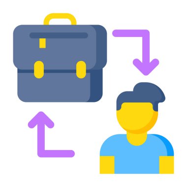 Vector design of employee 