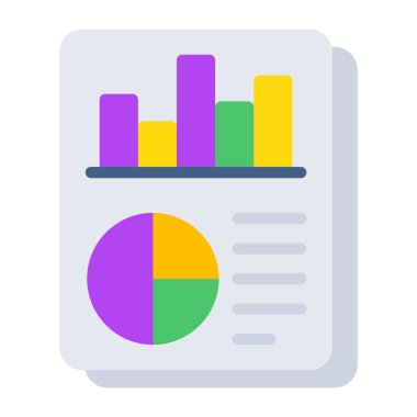 A unique design icon of business report 