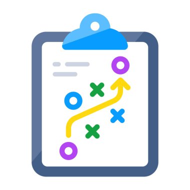 Stratejinin düz tasarım simgesi