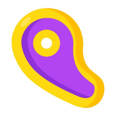 Bifteğin yaratıcı tasarım simgesi