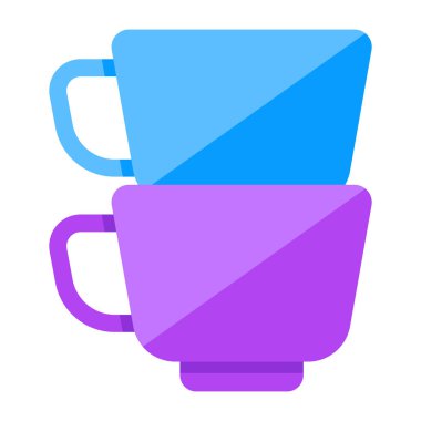 Trendy design icon of cups 