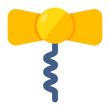 Creative design icon of corkscrew 