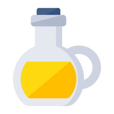 An icon design of oil bottle 