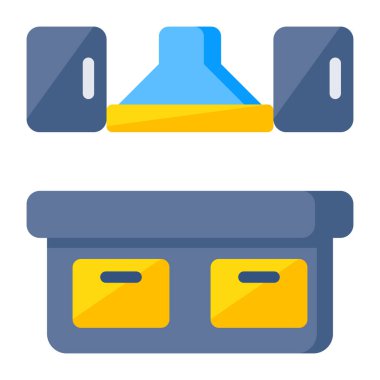 An icon design of kitchen 