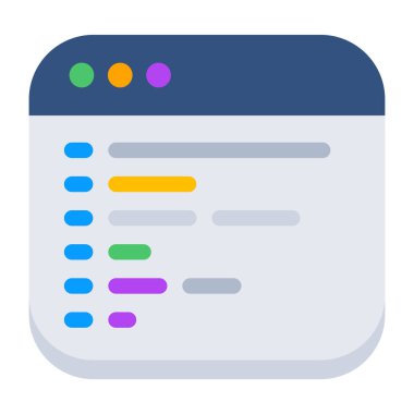 Trendy design icon of web content 