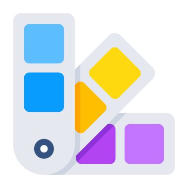      A creative design vector of paint swatches 