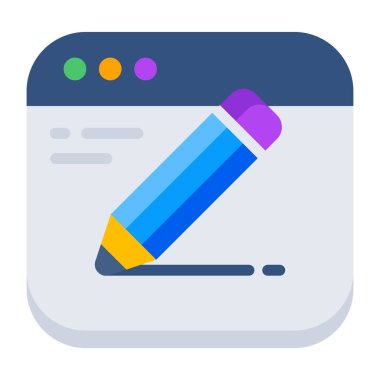 Premium download icon of web edit 