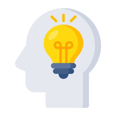An icon design of creative mind