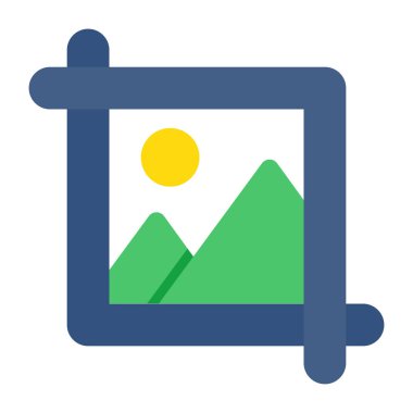      Modern style icon of crop image 