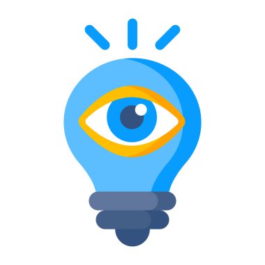 Creative design icon of idea monitoring 