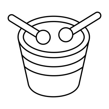 A premium download icon of chinese drum 