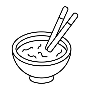 Gıda kase simgesi modada