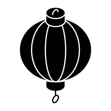 An editable design icon of chinese lantern 