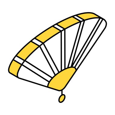 Modern design icon of chinese fan