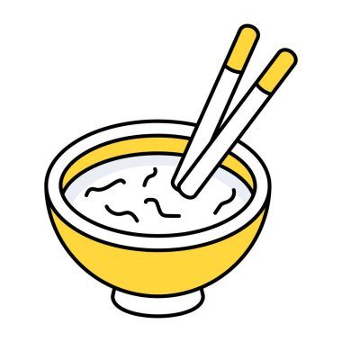 Gıda kase simgesi modada