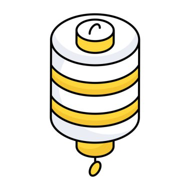 Havai fişeğin modern tasarım simgesi 