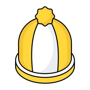 Vector design of cap in flat style 