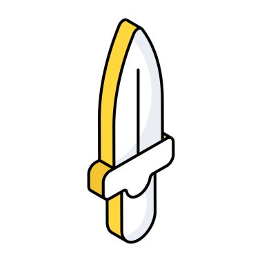 A creative design icon of daggers 