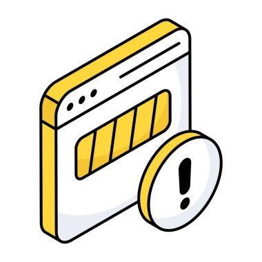 Web hatasının modern tasarım simgesi 