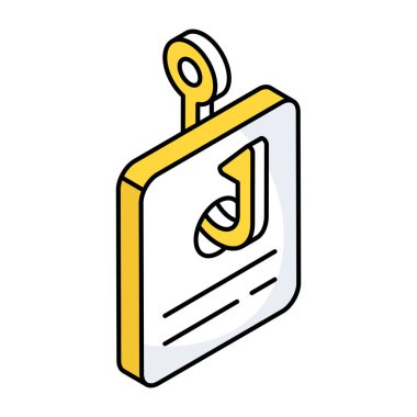 Trendy design icon of card phishing 