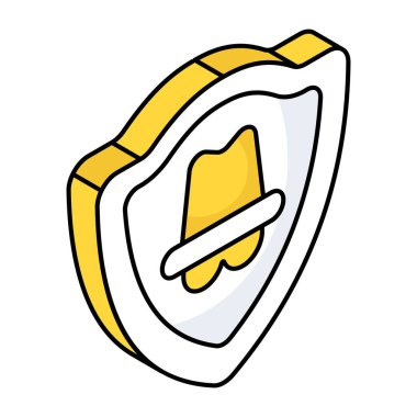 A flat design icon of spy security 