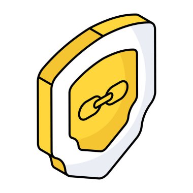 Güvenlik kalkanının düzenlenebilir tasarım simgesi