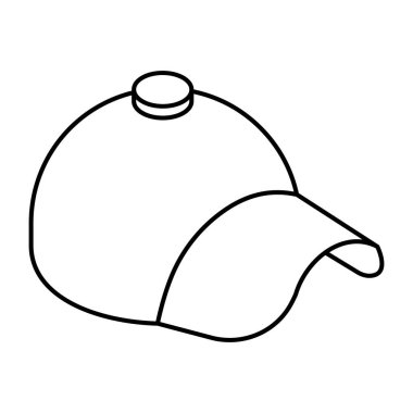 A unique design icon of p cap 