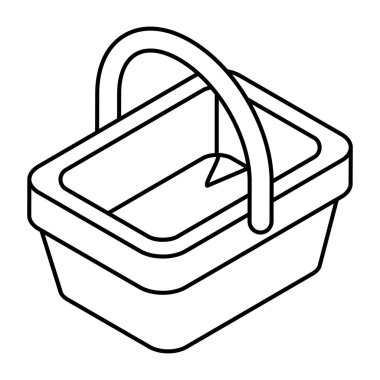 Premium download icon of picnic basket 