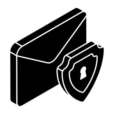 Perfect design icon of mail security 