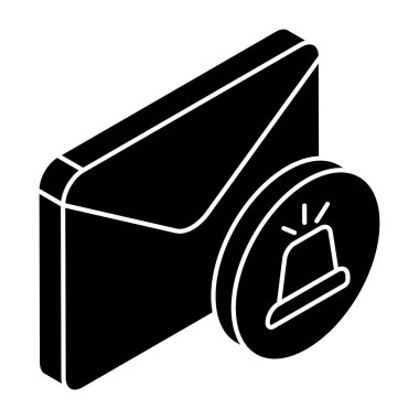 Modern design icon of mail alarm 