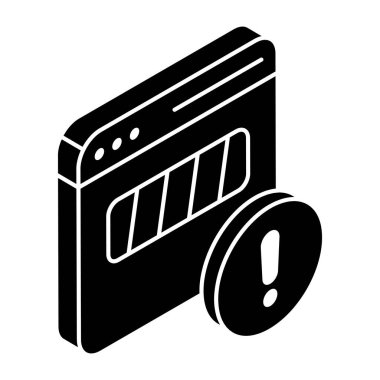 Web hatasının modern tasarım simgesi 