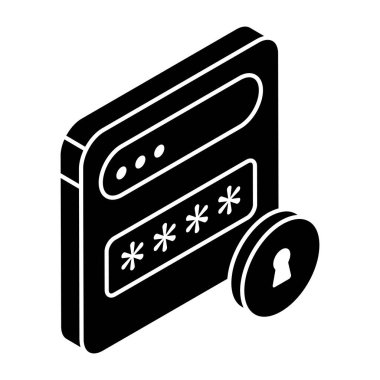 Modern design icon of web password 
