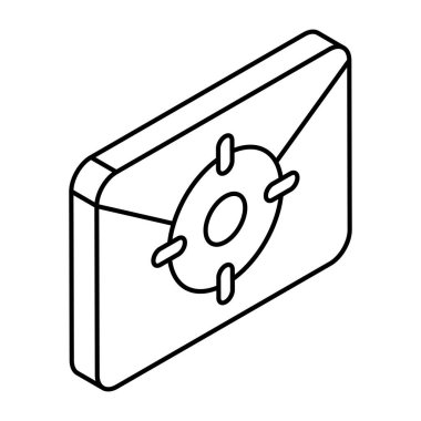 Premium download icon of mail target 